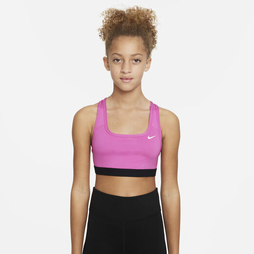 Sports Bras-Nike, Nike Swoosh, Older Kids' (Girls') Sports Bra