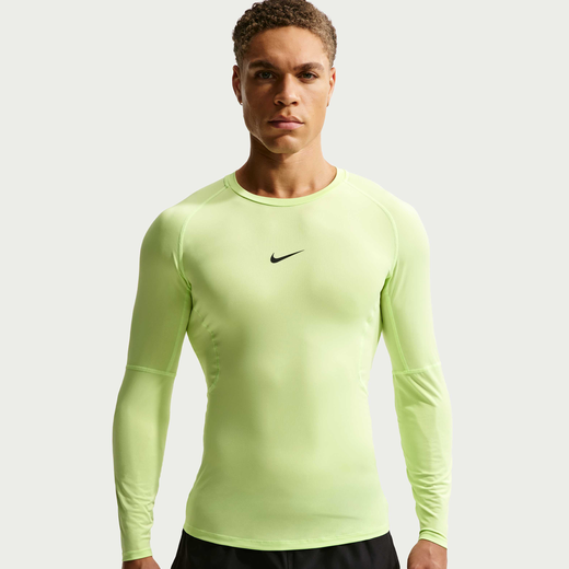 Men's Long Sleeves Shirts-Nike, Nike Pro, Men's Dri-FIT Tight Long-Sleeve Fitness Top