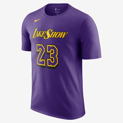 T-Shirts & Tops-Nike, LeBron James Los Angeles Lakers Essential City Edition, Men's Nike NBA T-Shirt