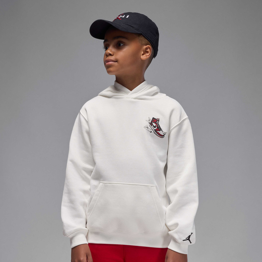 Hoodies & Sweatshirts-JRDN, Jordan, Older Kids' 'Air Jordan Has Landed' Pullover Hoodie