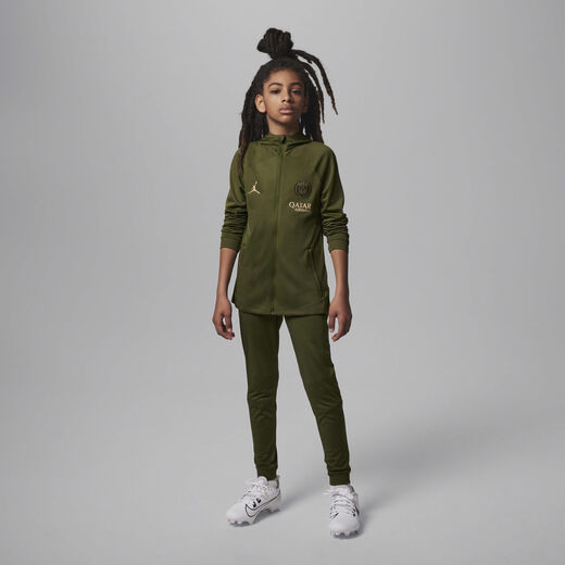 Jordan Tracksuit Sets-Jordan, Paris Saint-Germain Strike Fourth, Older Kids' Jordan Dri-FIT Football Hooded Knit Tracksuit