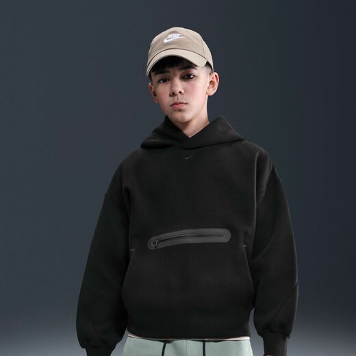 هوديات وسويتشيرتات-نايكي, نايكي سبورتسوير تك فليس, هودي بلوفر فضفاض للصغار الكبار (للأولاد)