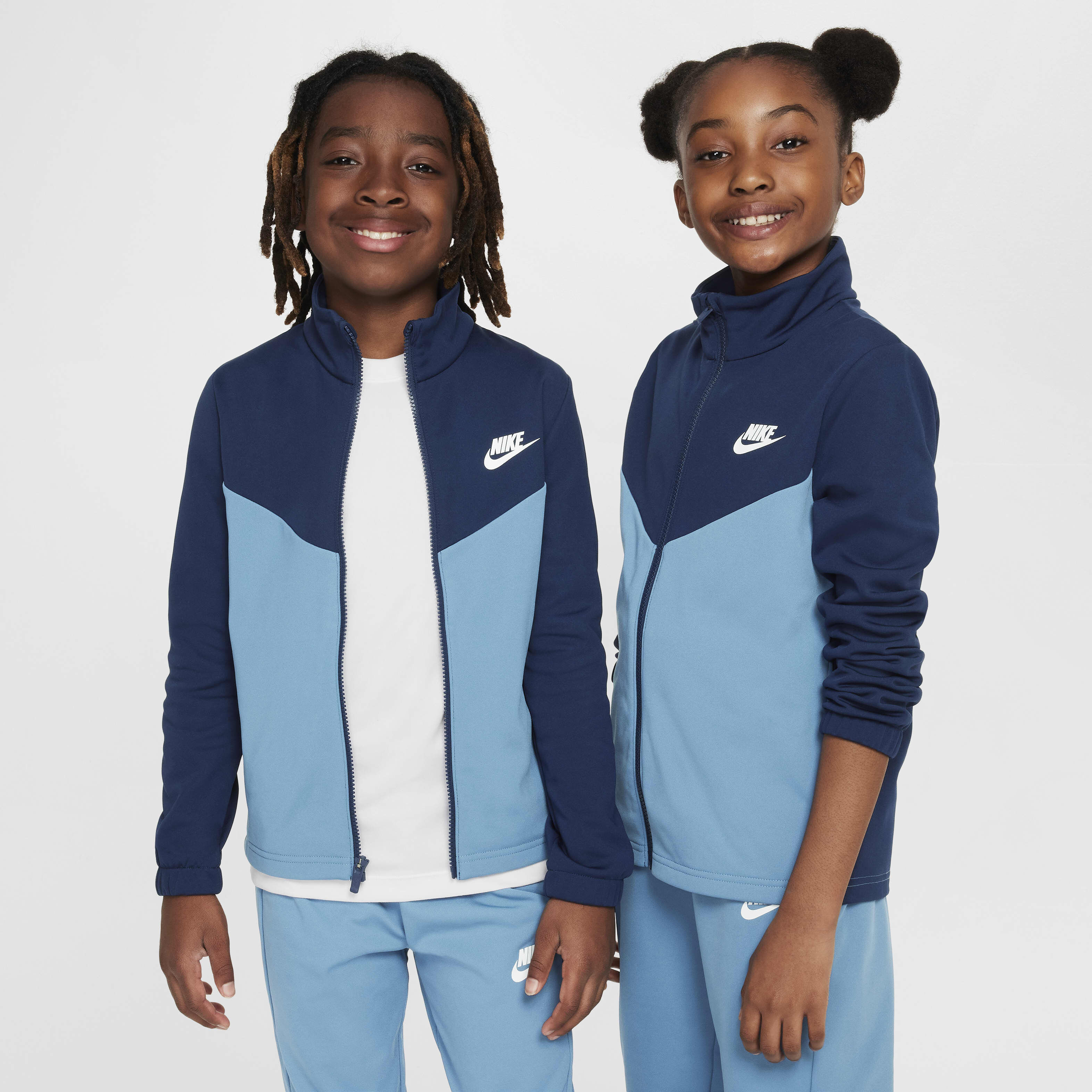 Blue nike tracksuit kids cheap