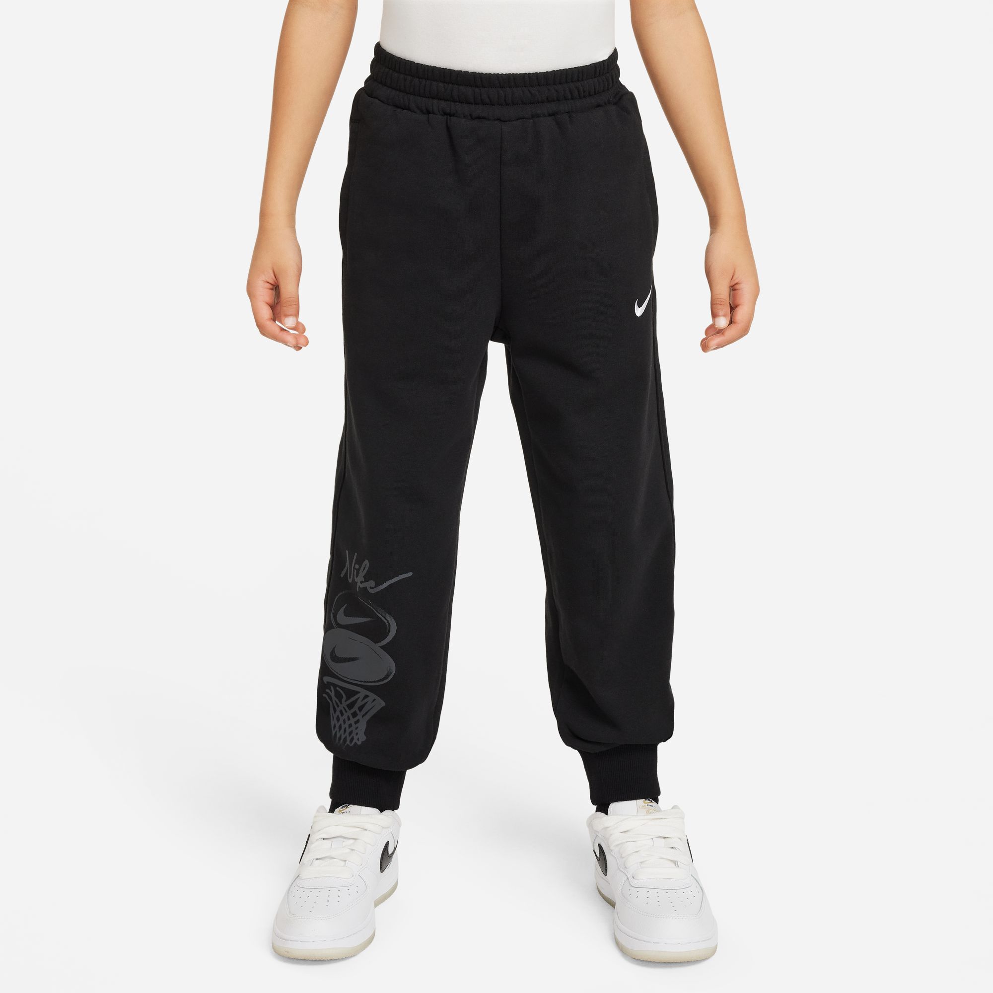 Black nike swoosh sweatpants clearance