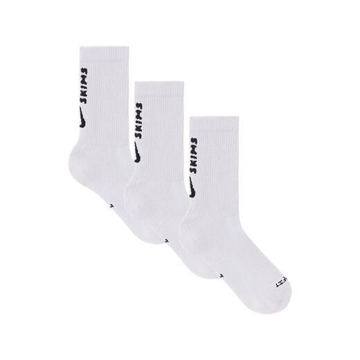 Obsidian-Nike, NikeSKIMS, Women's Dri-FIT Crew Socks (3 Pairs)