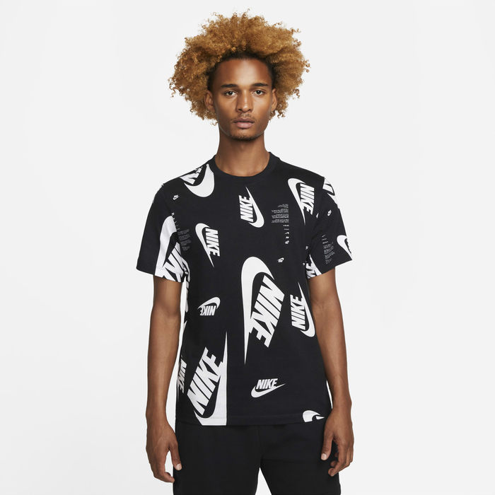 Buy Nike Sportswear Men's All-over Print T-Shirt Black/White