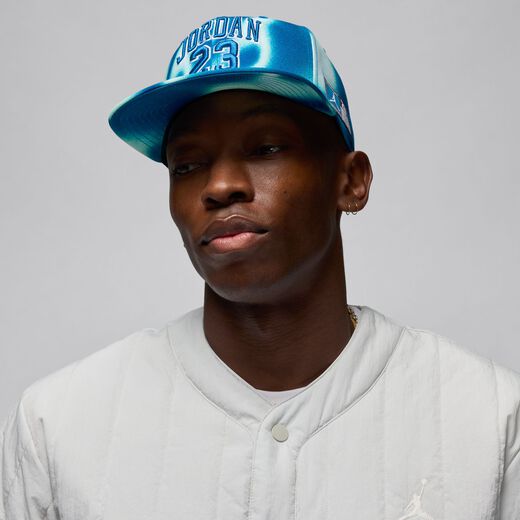 Jordan Industrial Blue-JRDN, Jordan Jersey Flat Brim Cap, Big Kids' Hat