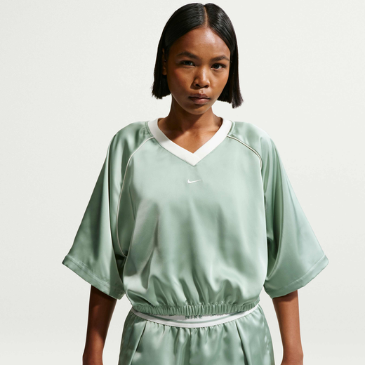 Women's Clothing-Nike, Nike Sportswear, Women's Oversized Satin Top