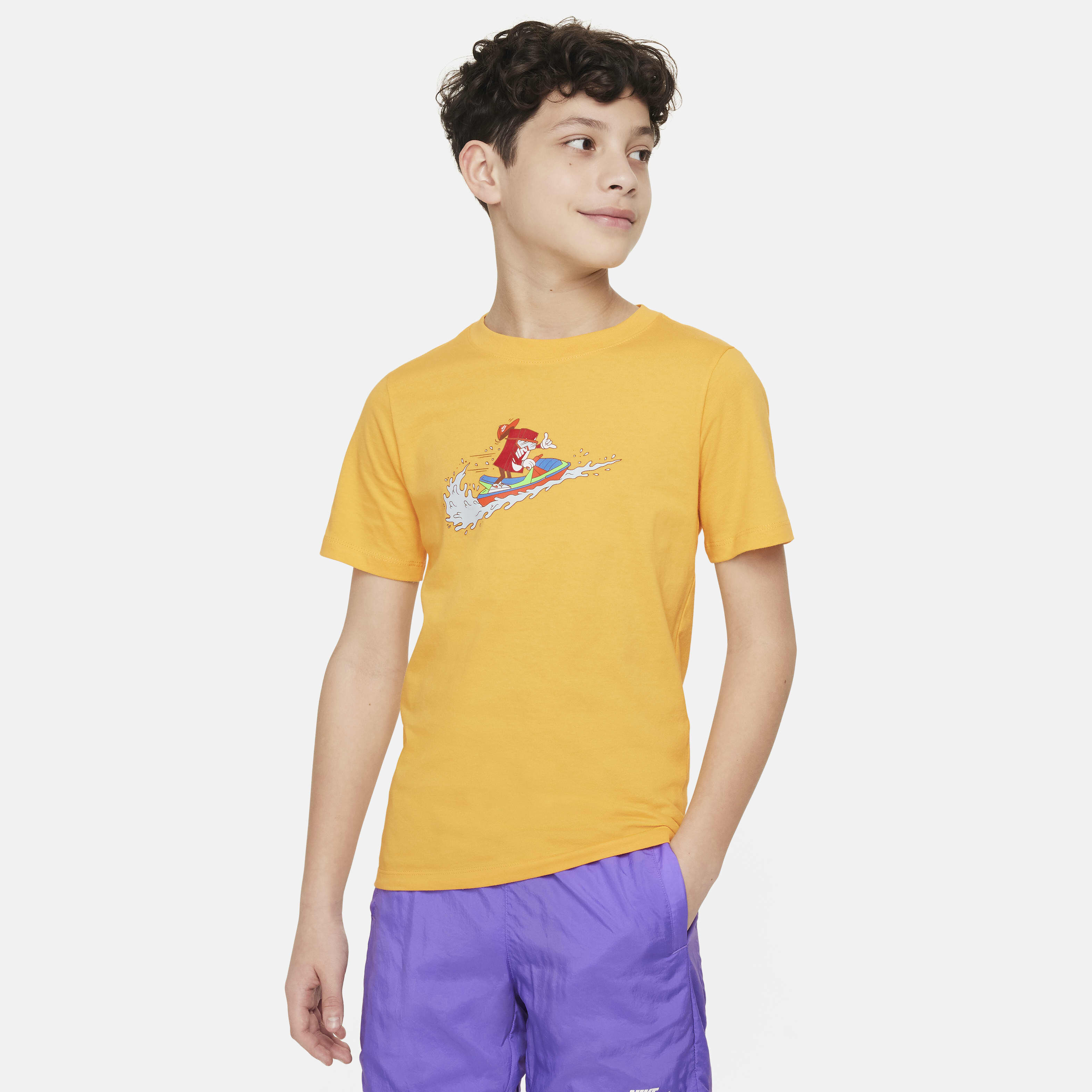 Yellow and purple nike shirt hotsell