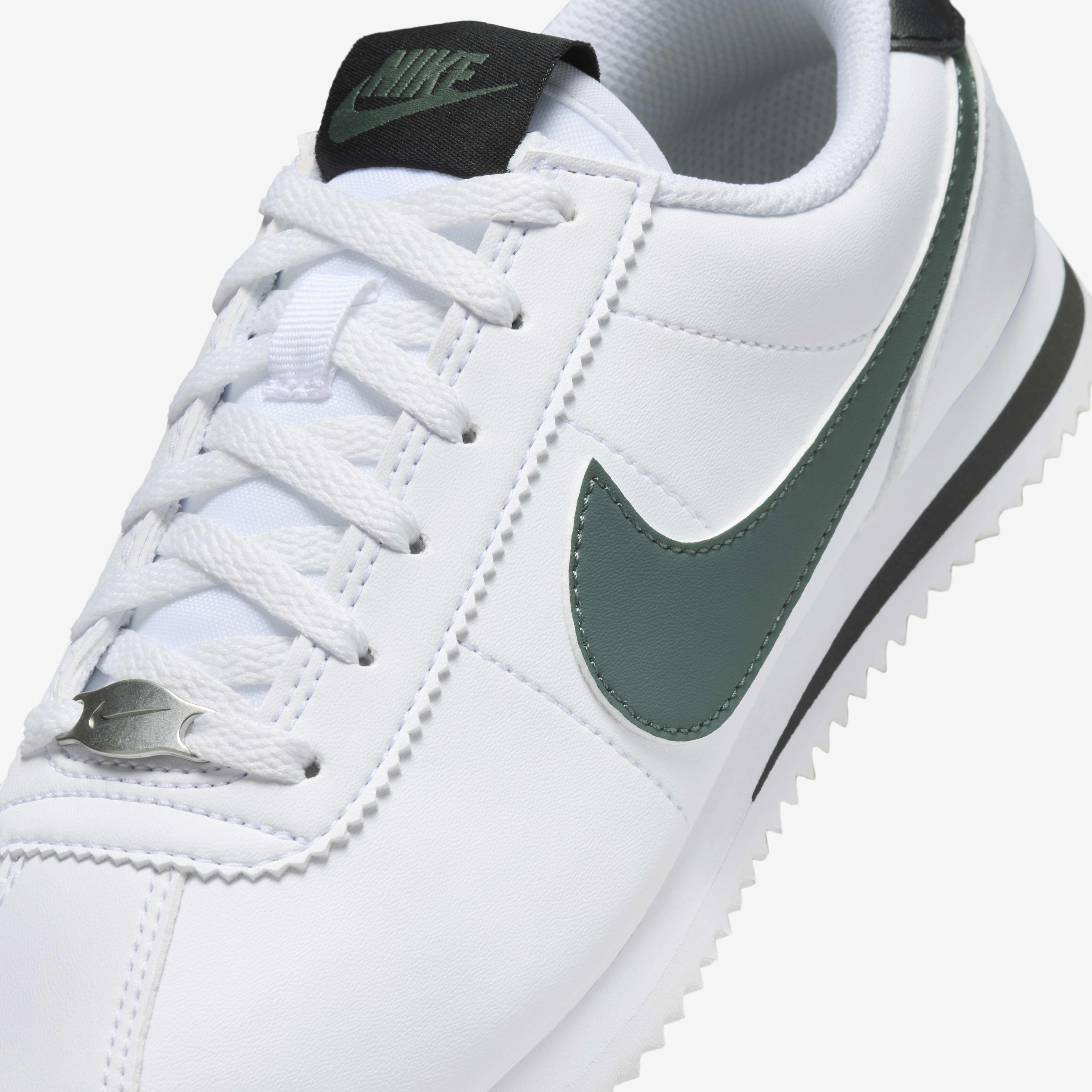 Buy Nike Cortez Older Kids Shoes White Black Vintage Green Nike UAE Official