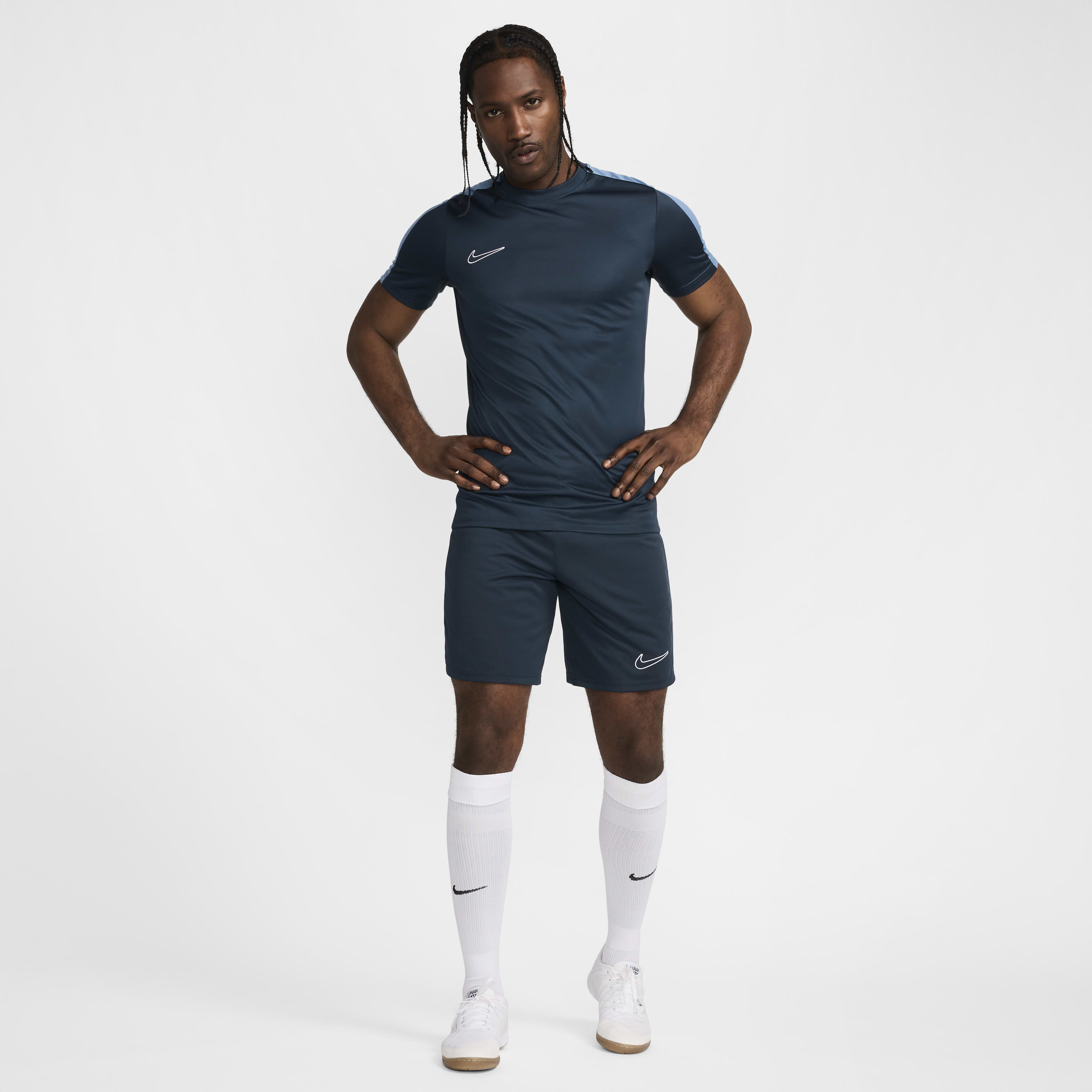 Buy Nike Dri FIT Academy Men s Dri FIT Football Shorts Armoury Navy Aegean Storm White Nike UAE Official