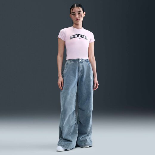Look of Football- Women's-Nike, Nike Sportswear, Women's Denim Trousers