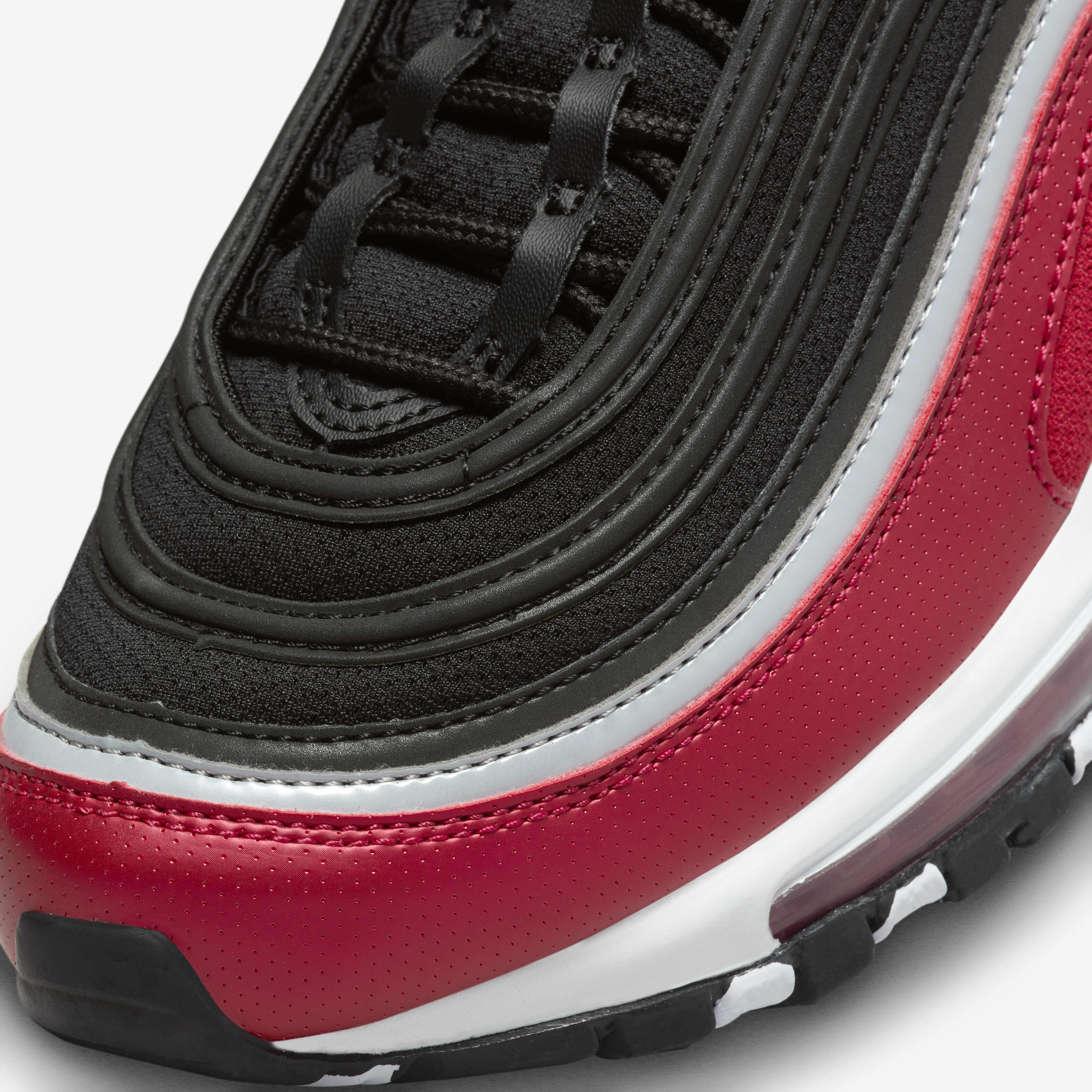 Buy Nike Air Max 97 SE Older Kids Shoes Black Varsity Red White Metallic Silver Nike UAE Official