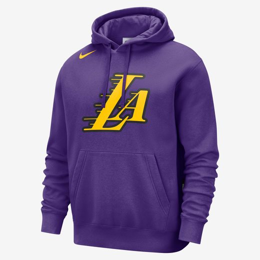 Hoodies & Sweatshirts-Nike, Los Angeles Lakers Club City Edition, Men's Nike NBA Fleece Pullover Hoodie