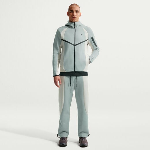 Men's Trousers-Nike, Nike Tech, Men's Colour-Block Open-Hem Fleece Trousers