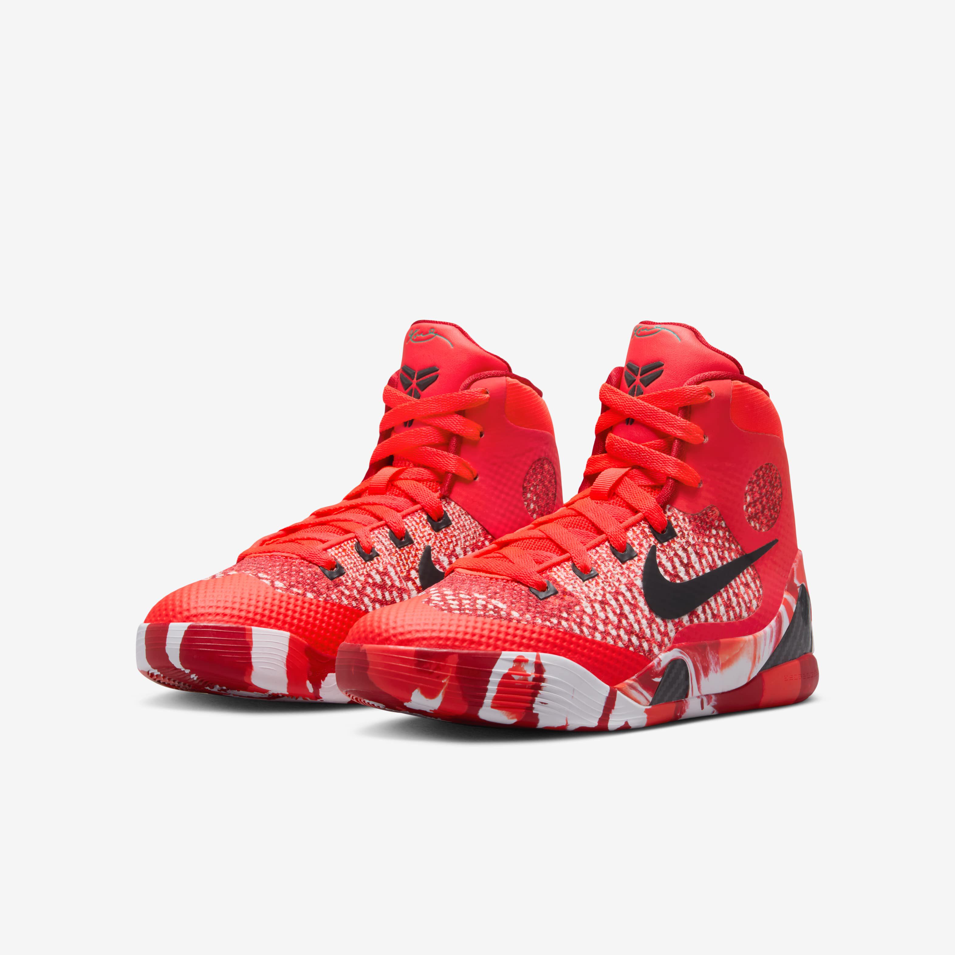 Buy Kobe IX Elite Older Kids Basketball Shoes Bright Crimson White Black Nike UAE Official