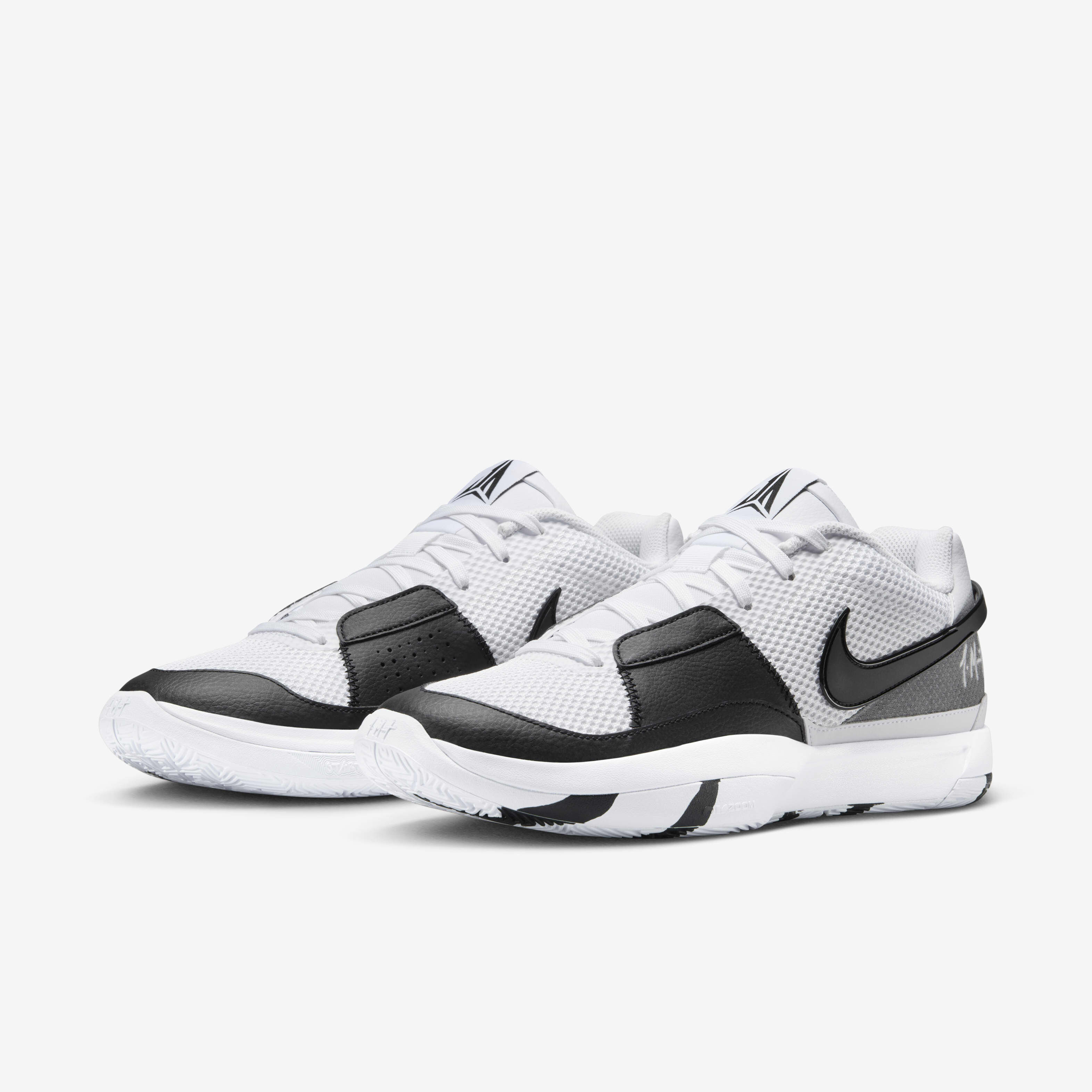 Buy JA 1 Basketball Shoes - White/White/Black @ Nike UAE