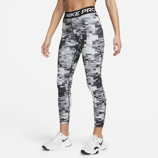 Women's Crops & Capris-Nike, Nike Pro, Women's Mid-Rise 7/8 All-Over Print Leggings