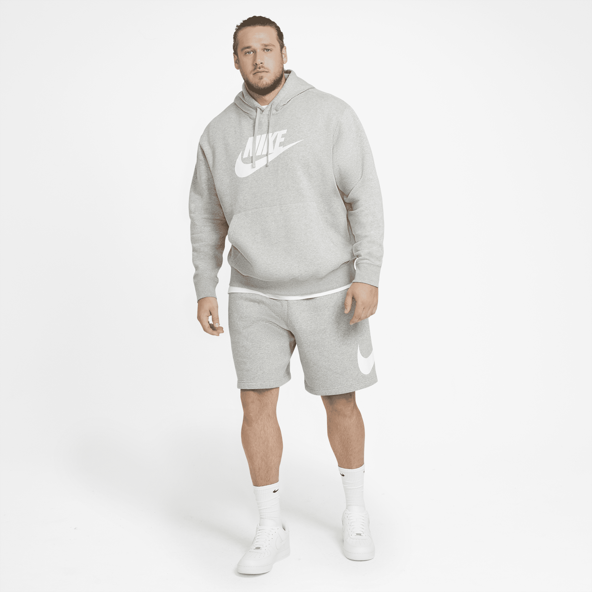 Nike club shop hoodie grey