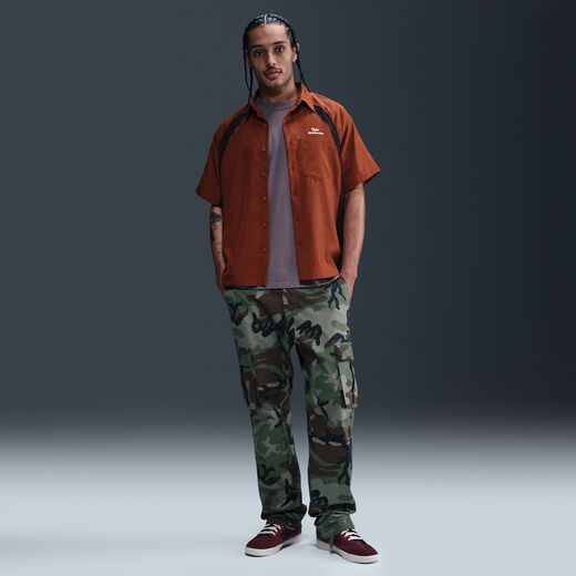 Skateboarding Tops & T-Shirts-Nike, Nike SB, Dri-FIT Woven Short-Sleeve Bowler Shirt