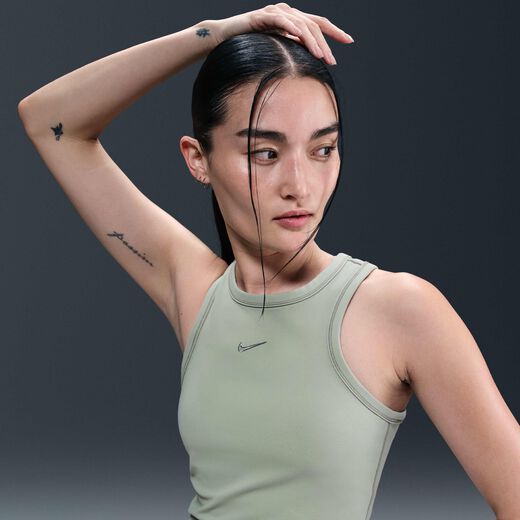 Women's Sleeveless & Tank Tops Sale-Nike, Nike One Fitted, Women's Dri-FIT Cropped Tank Top