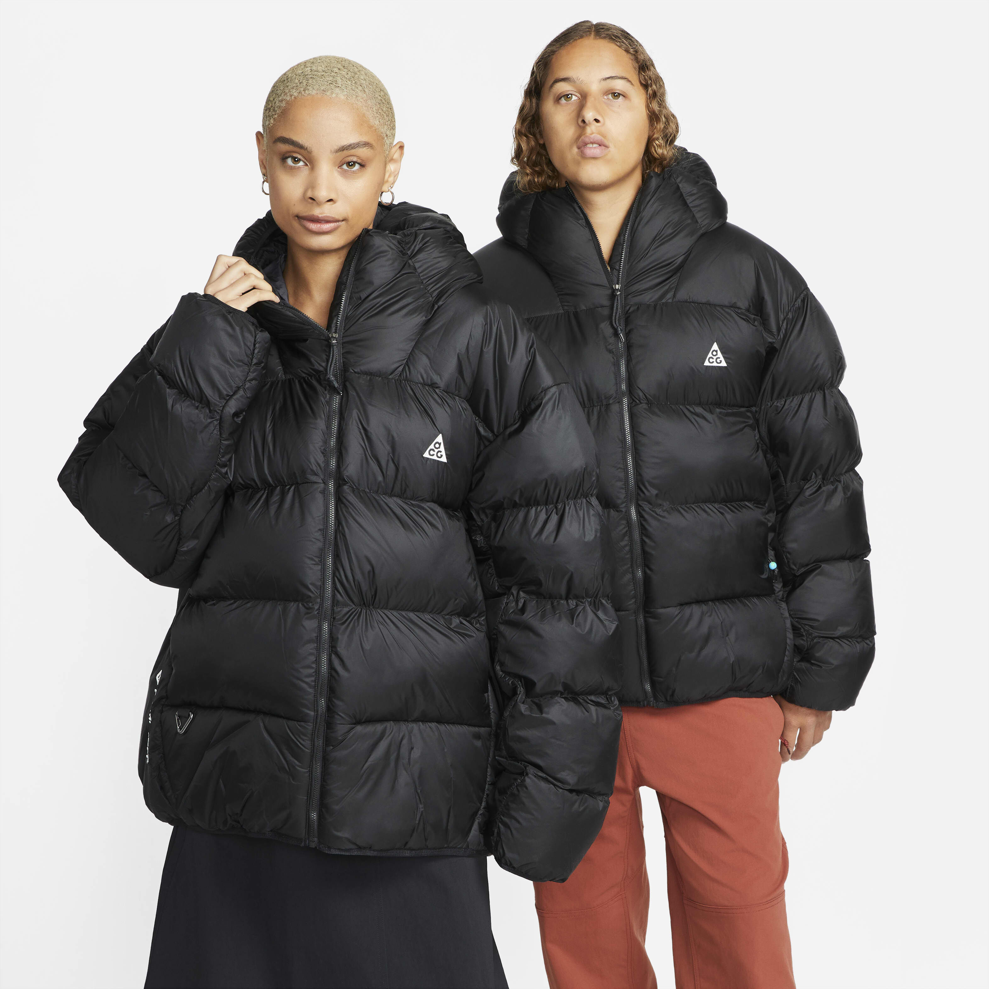 Nike long down padded jacket sales
