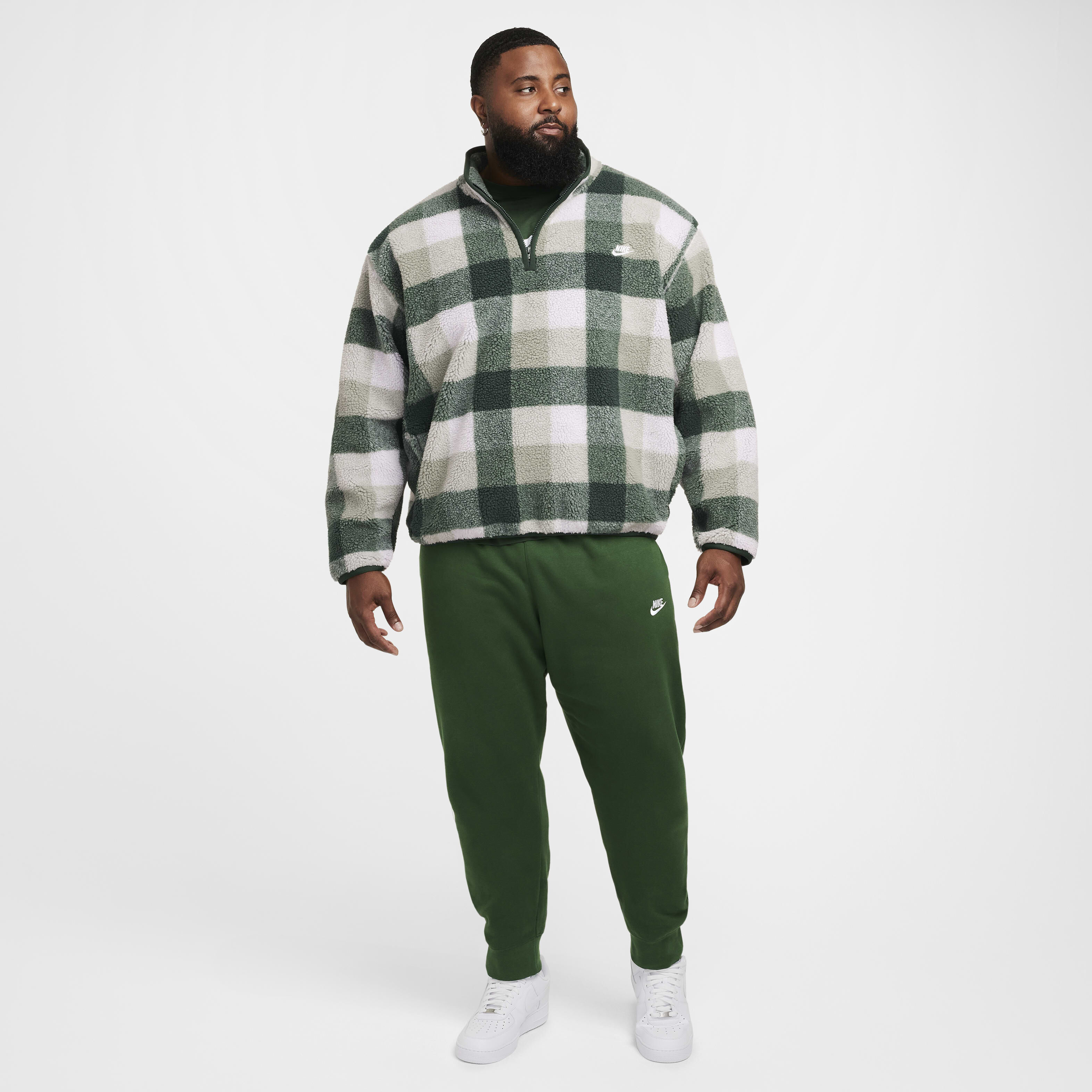 Buy Nike Club Men's Winterized Half-Zip - Fir/Sail/Jade