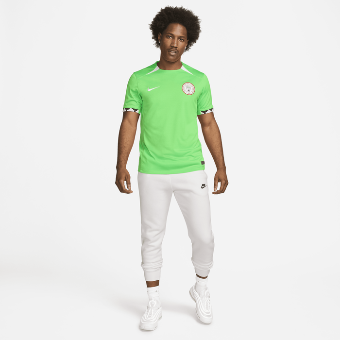Shop Nigeria 2023 Stadium Home Men s Nike Dri FIT Football Shirt