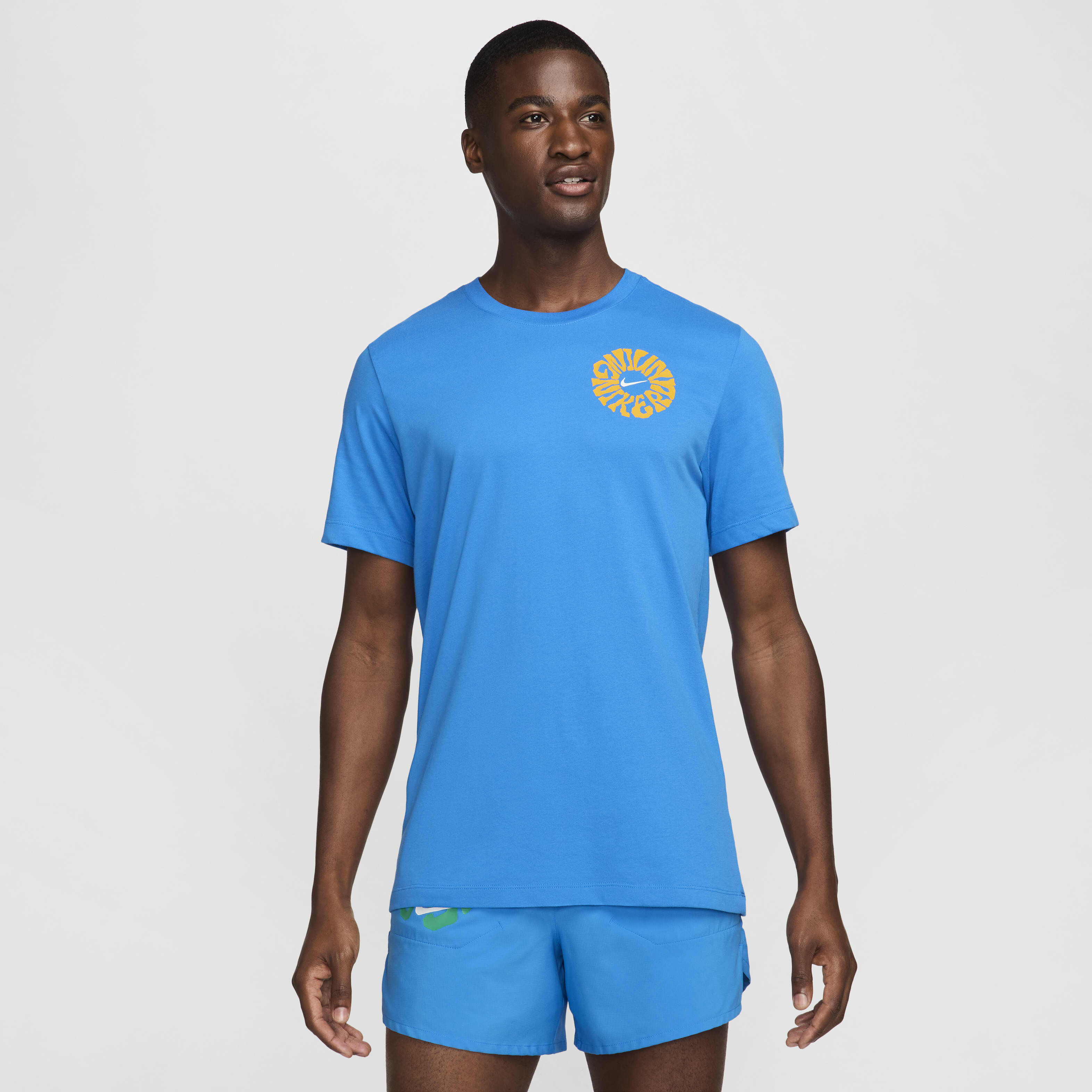 Buy Nike Men's Dri-FIT Running T-Shirt - Light Photo Blue