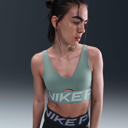 New In Women's Sports Bras Medium Support-Nike, Nike Pro Indy Plunge, Women's Medium-Support Padded Sports Bra