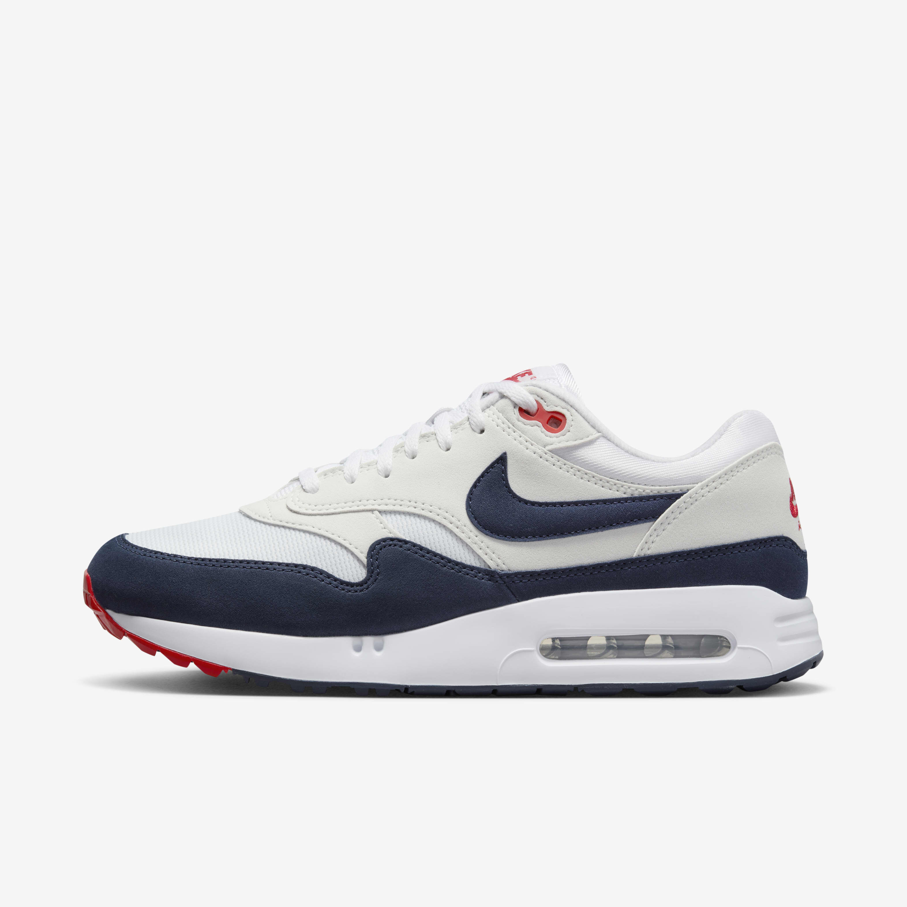Buy Nike Air Max 1 86 OG G Men s Golf Shoes Photon Dust White Track Red Midnight Navy Nike UAE Official