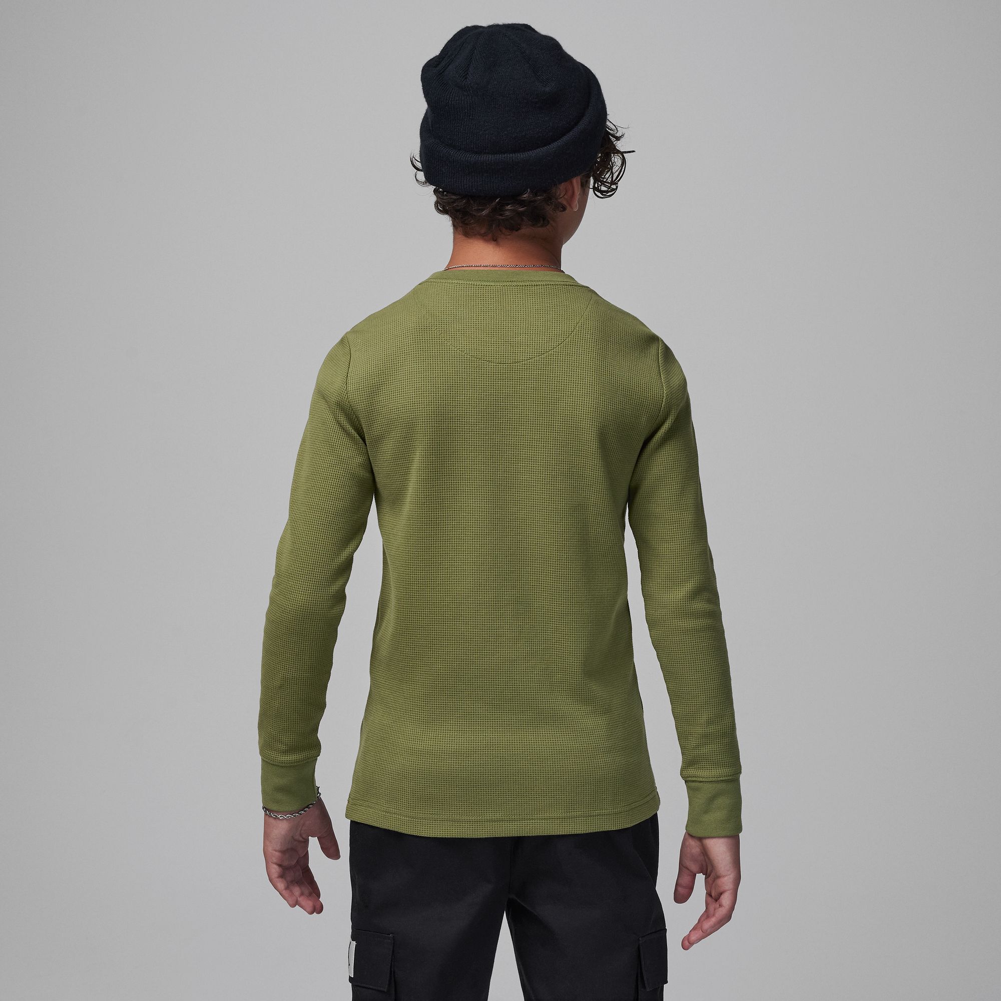 Jordan MJ Essentials Waffle Knit Long Sleeve Tee image number 3