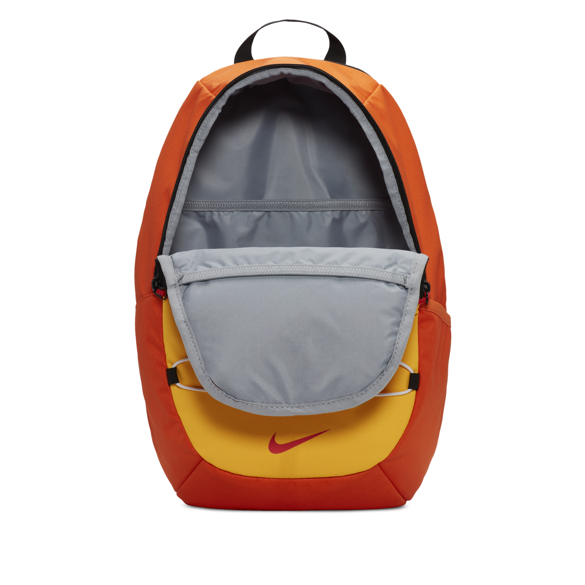 Nike backpack orange and black deals