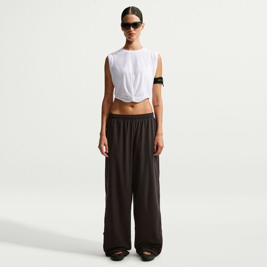 Tops & T-Shirts-Nike, NikeSKIMS Performance Cotton Blend, Women's Cropped Twist Tank Top