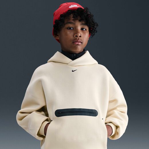 Kids' Hoodies & Sweatshirts Sale-Nike, Nike Sportswear Tech Fleece, Big Kids' (Boys') Oversized Pullover Hoodie