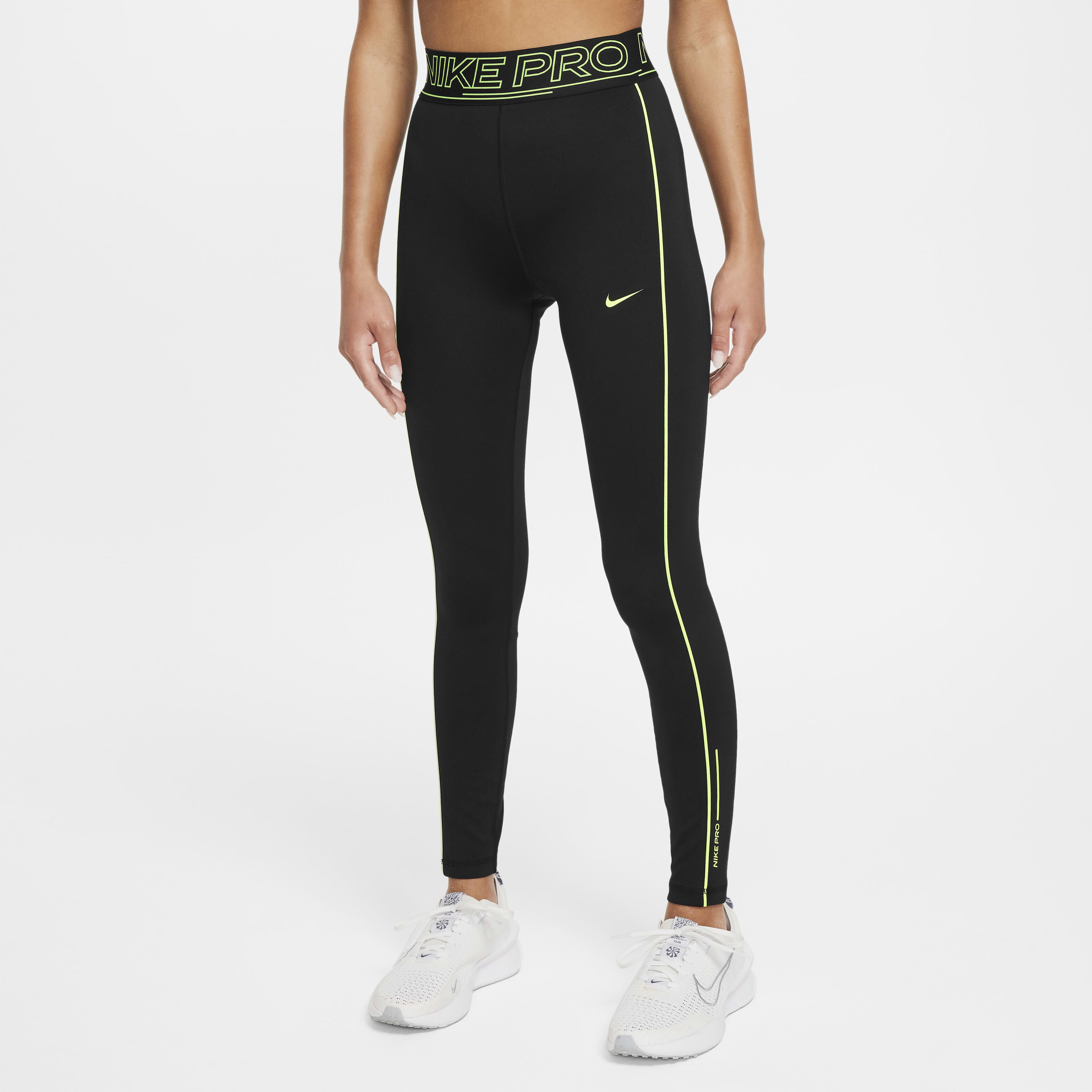 nike pro gold leggings