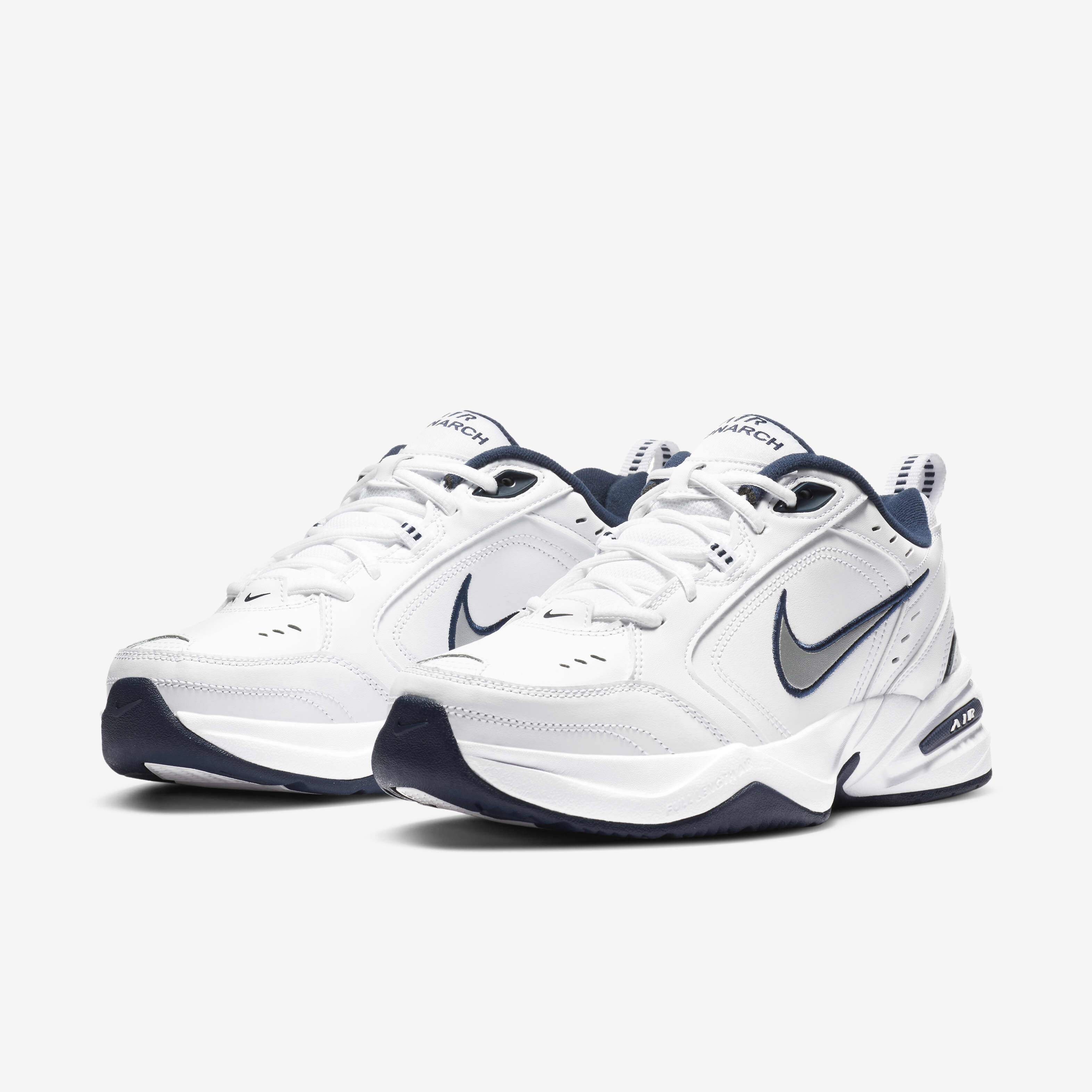 Buy Nike Air Monarch IV Men s Workout Shoes White Metallic Silver Nike UAE Official