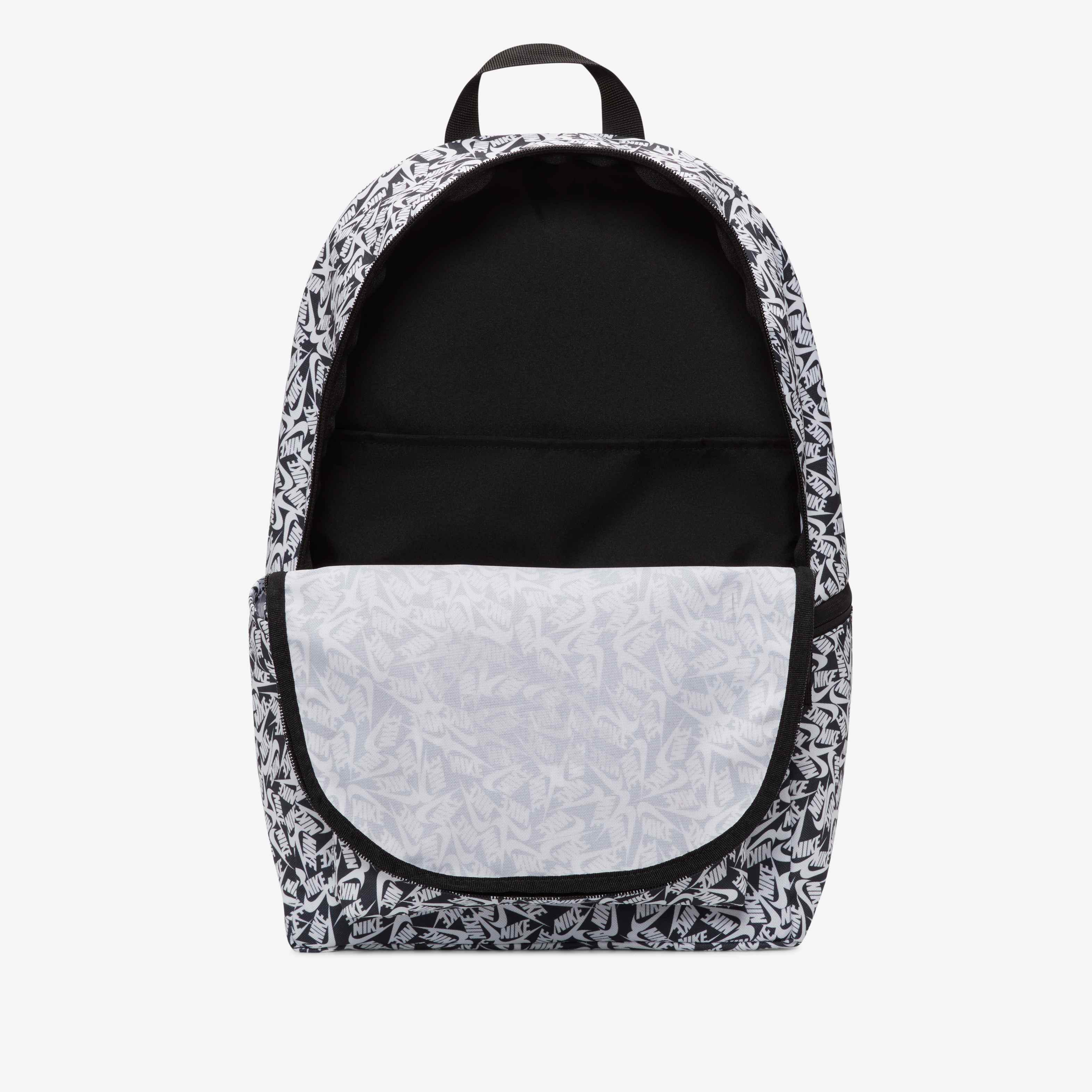 Buy Nike Heritage Printed Backpack (25L) - Black/White/Black @ Nike UAE