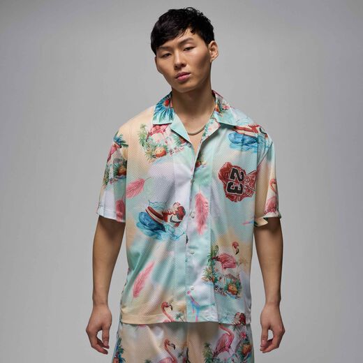 Clothing-JRDN, Jordan Essentials, Men's Printed Camp Top