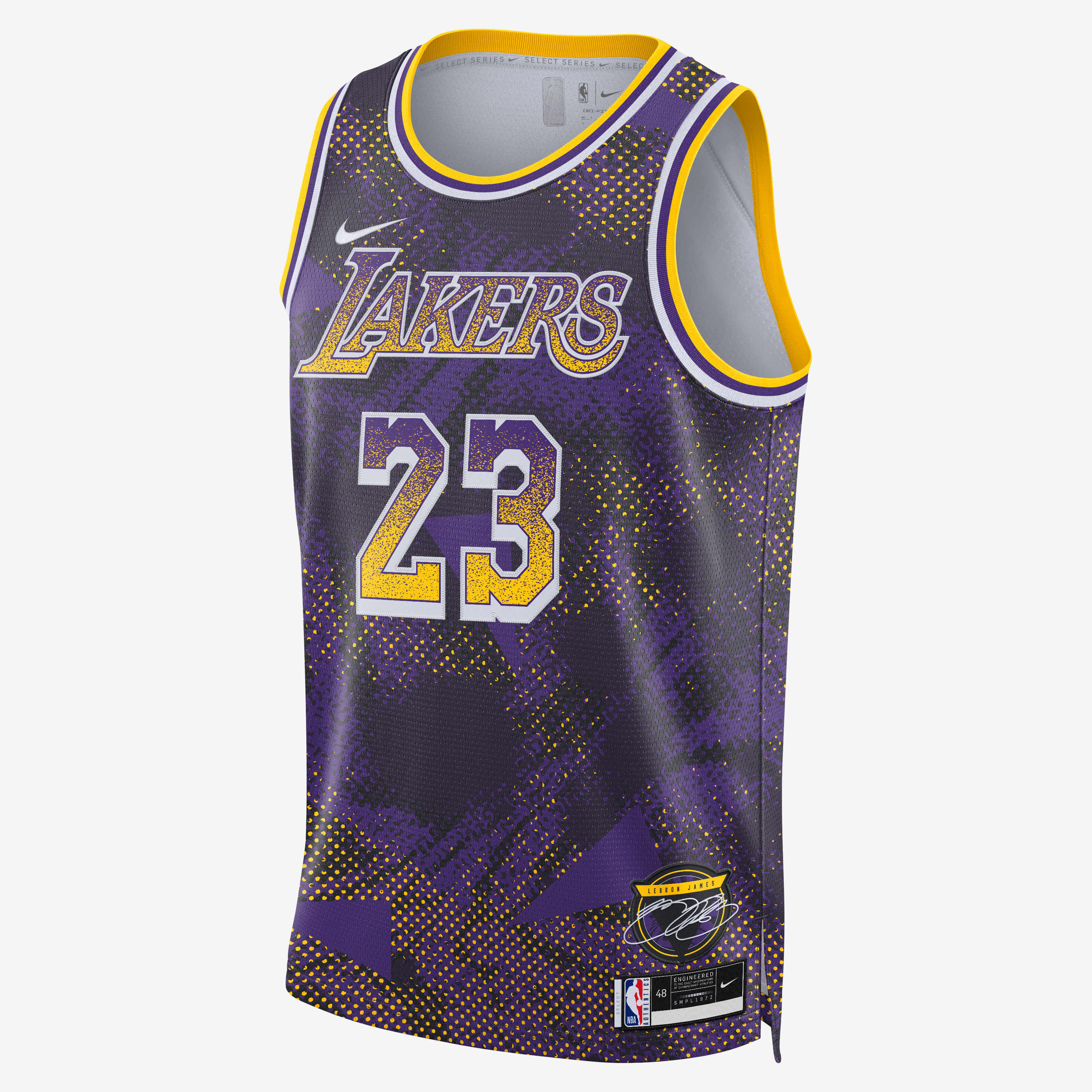 NIKE Lakers LEBRON JAMES NBA MVP ジャージー Nike Lebron James Lakers Jersey King MVP Rookie of Year