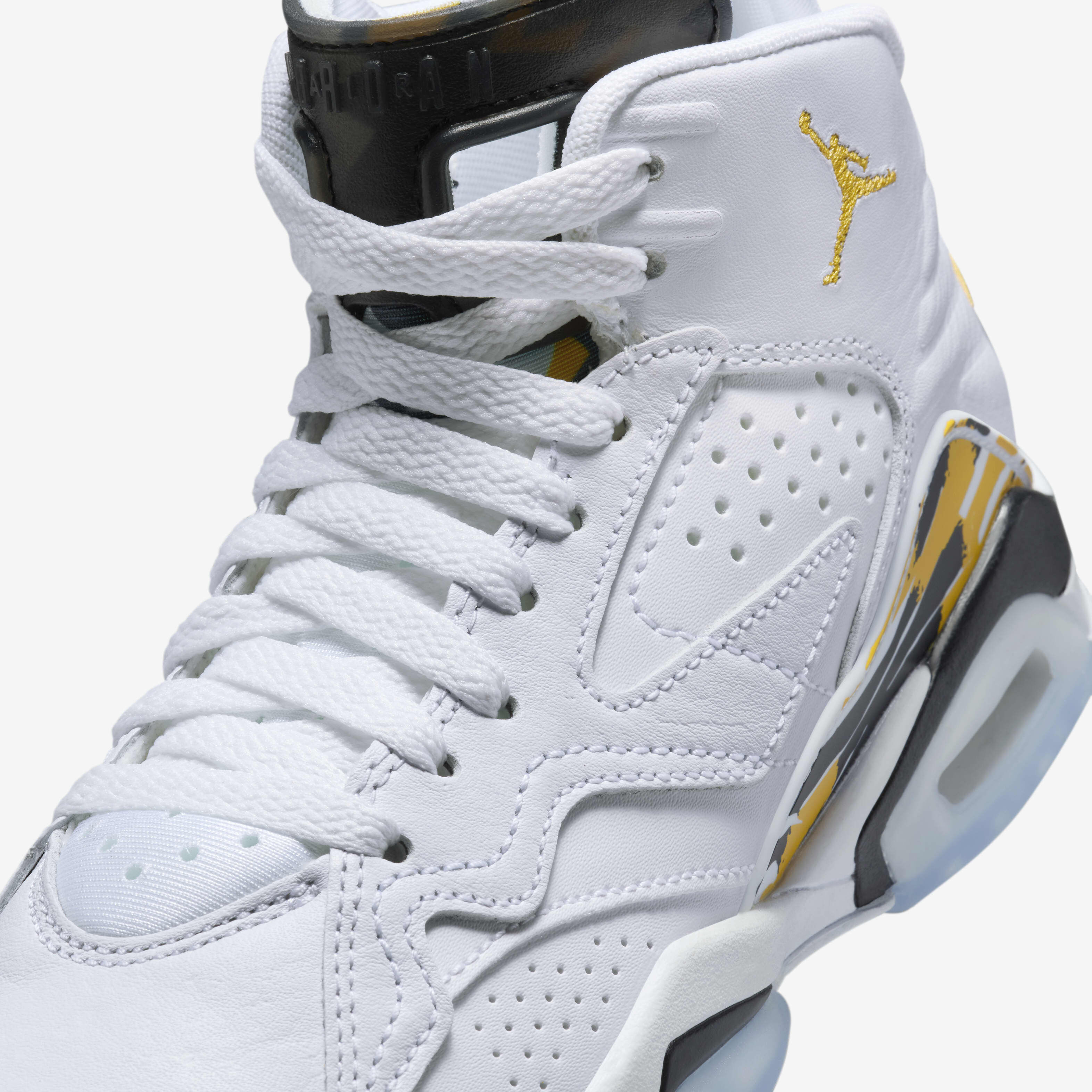 Buy Jumpman MVP Older Kids' Shoes - White/Black/Yellow Ochre
