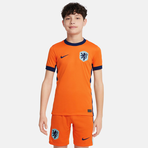 Kits & Jerseys-Nike, Netherlands (Men's Team) 2024/25 Stadium Home, Older Kids' Nike Dri-FIT Football Replica Shirt