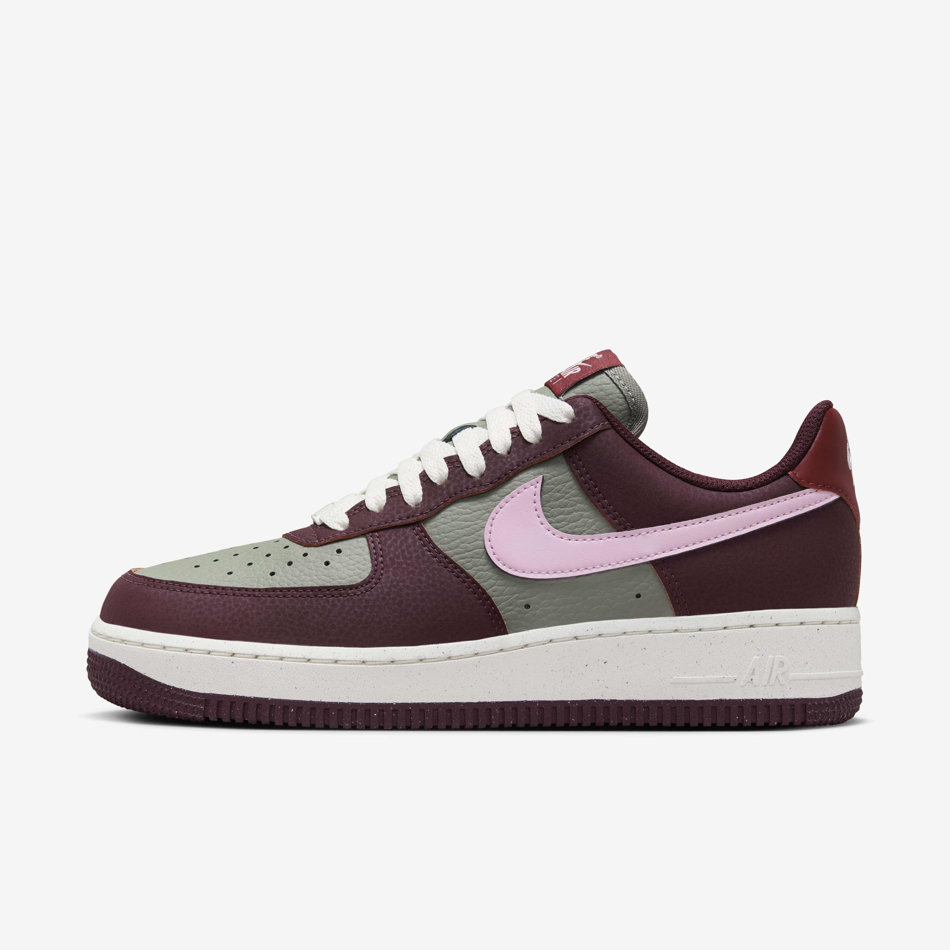 Burgundy air force one boots clearance