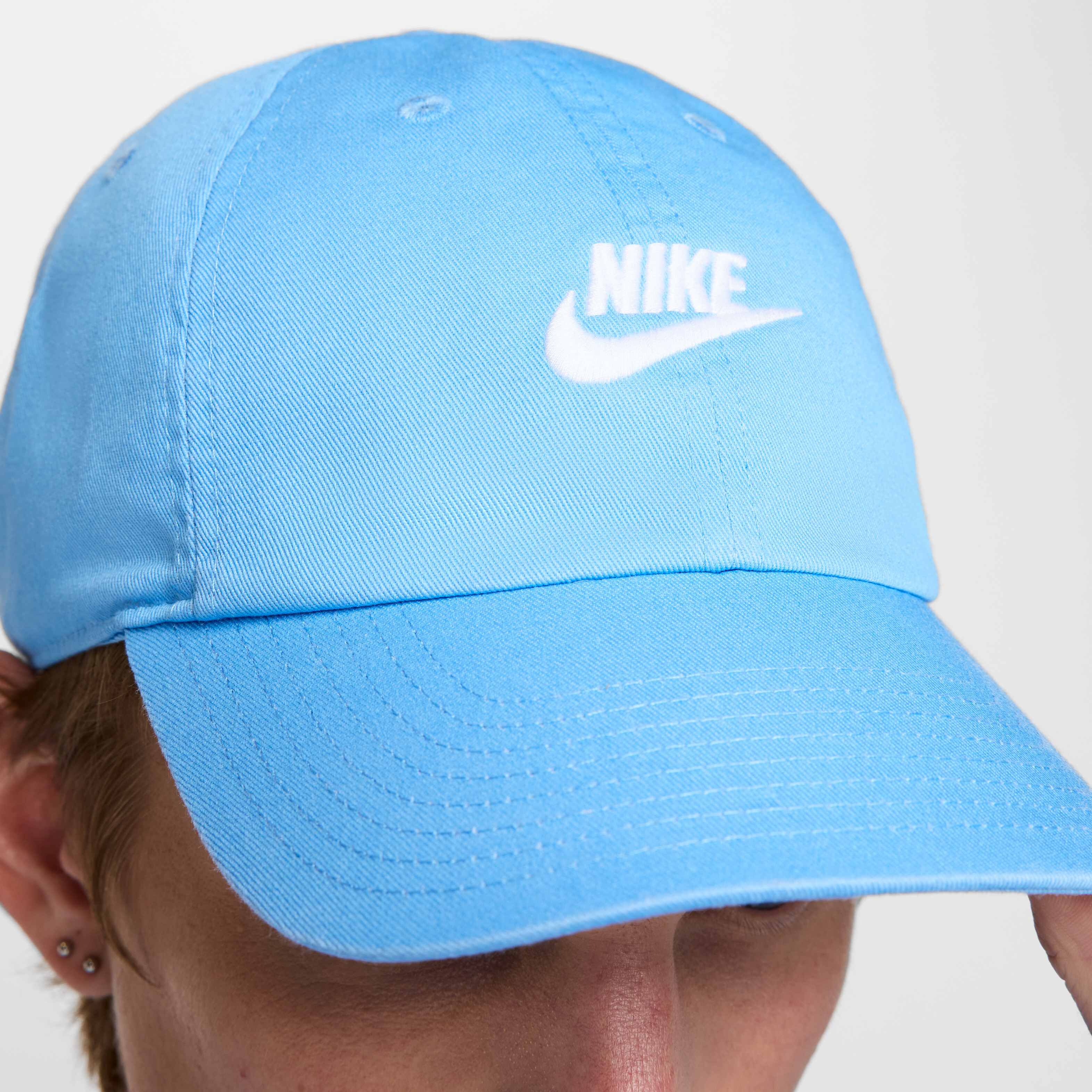 Buy Nike Club Unstructured Futura Wash Cap - University Blue/White | Nike  UAE Official