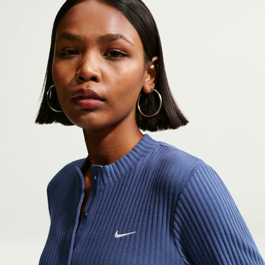 Women's Sweatshirts-Nike, Nike Sportswear Chill Knit, Women's Slim Wide-Ribbed Cardigan