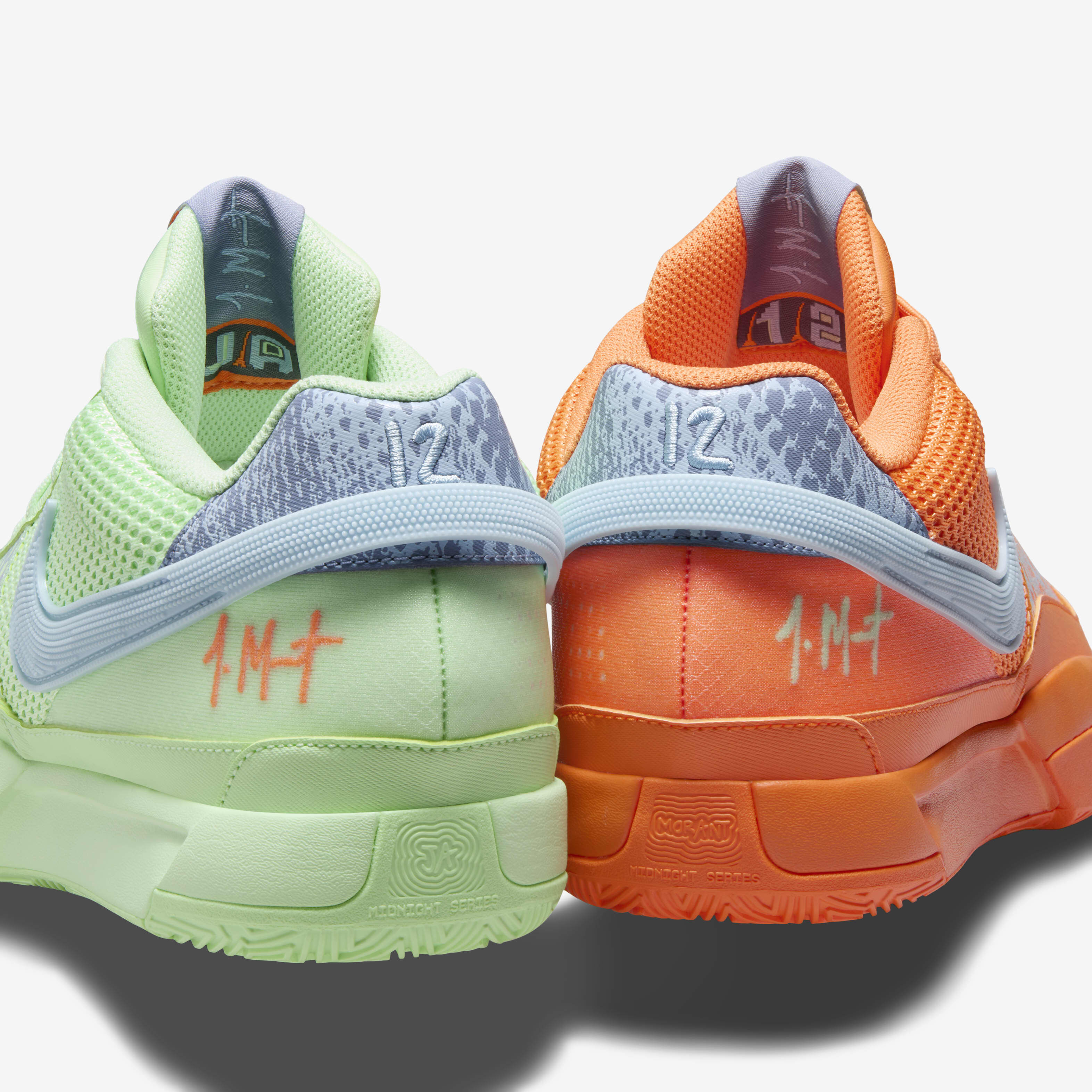 Orange and green nike shoes clearance