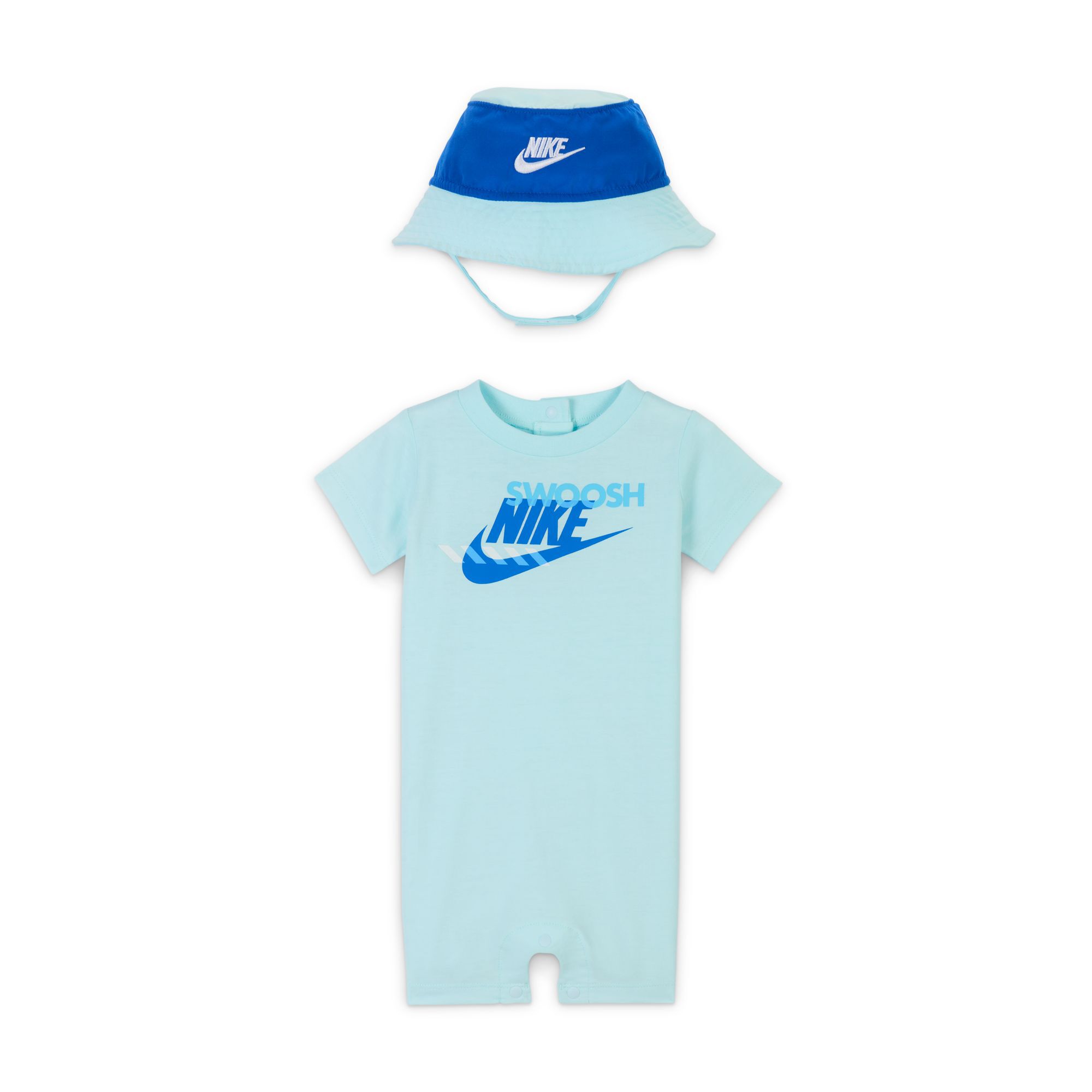 Buy Nike Sportswear PE Baby 0 9M Romper and Bucket Hat Set Nike UAE Official