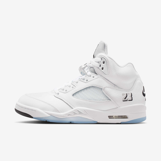 Men's Jordan Shoes-JRDN, Air Jordan 5 Retro "White Metallic", Men's Shoes
