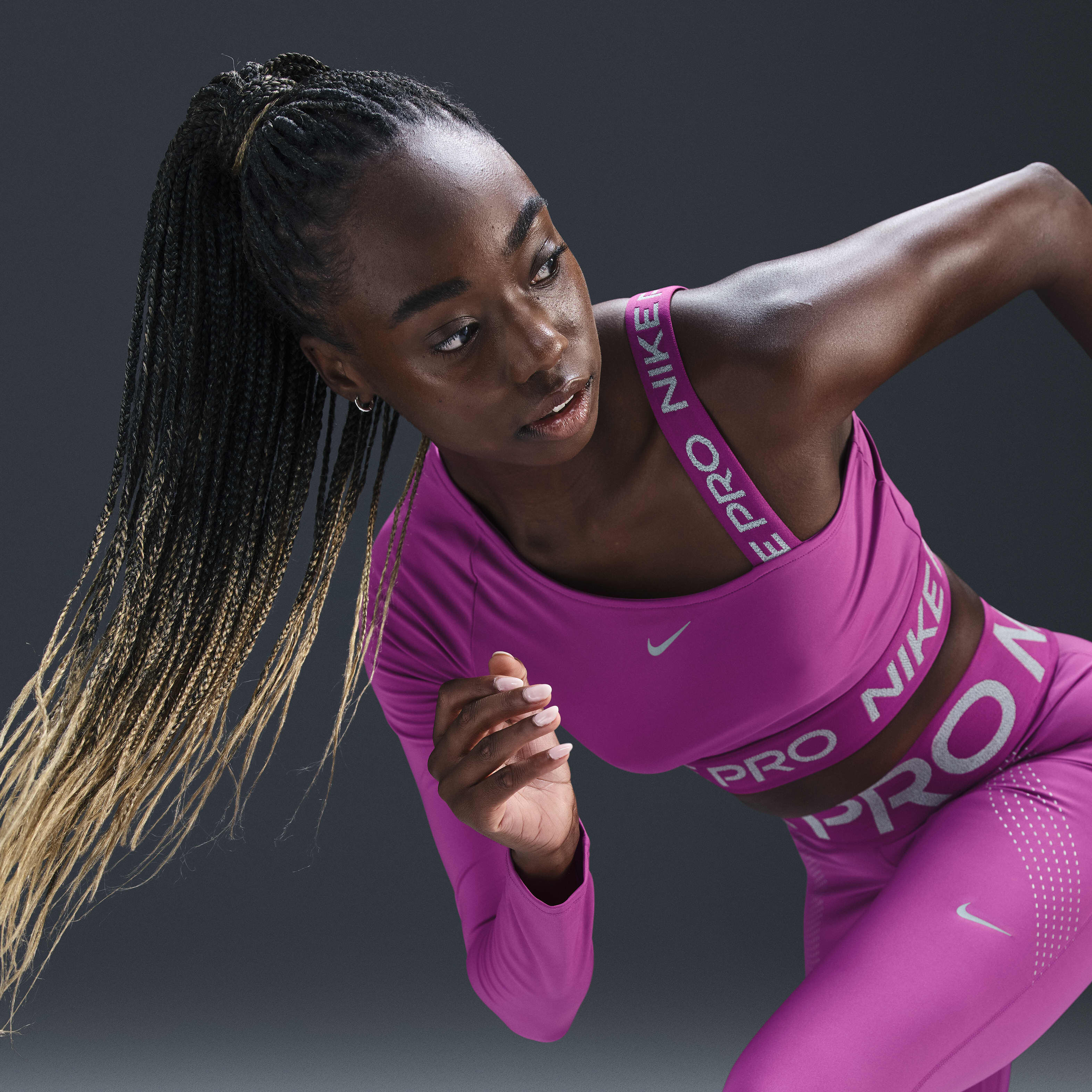 Neon nike crop top clearance