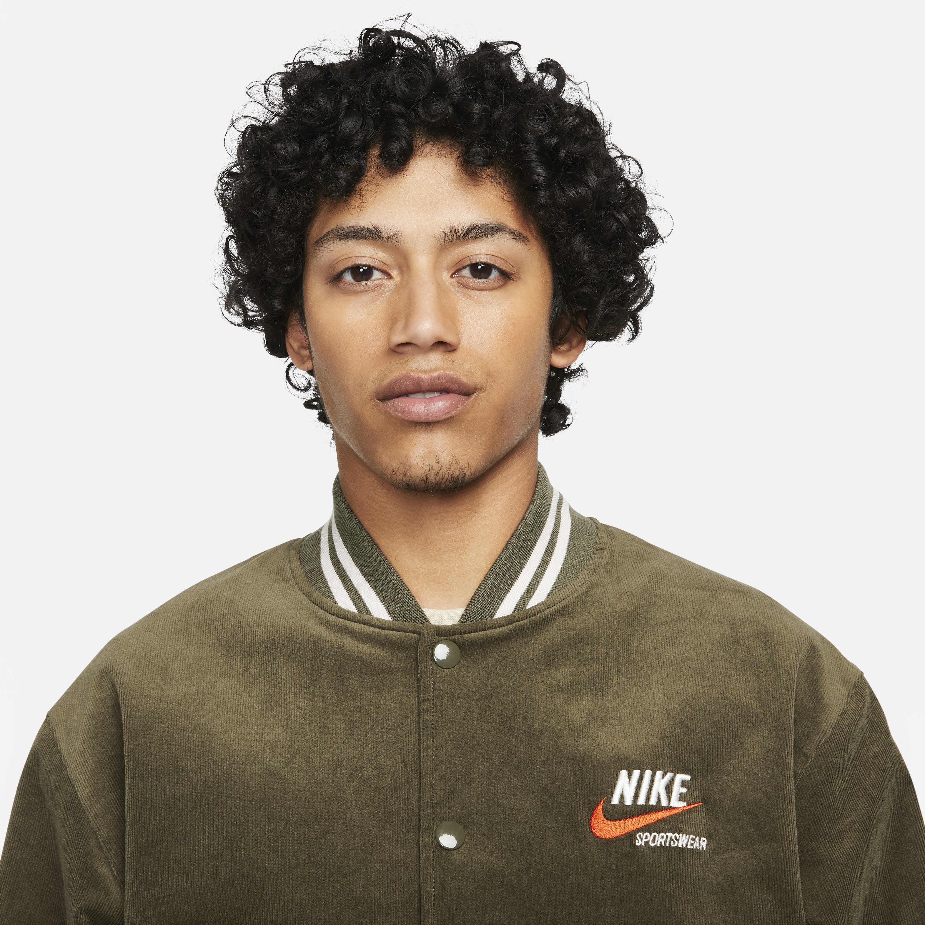 Nike Woven bomber jacket in khaki | ASOS